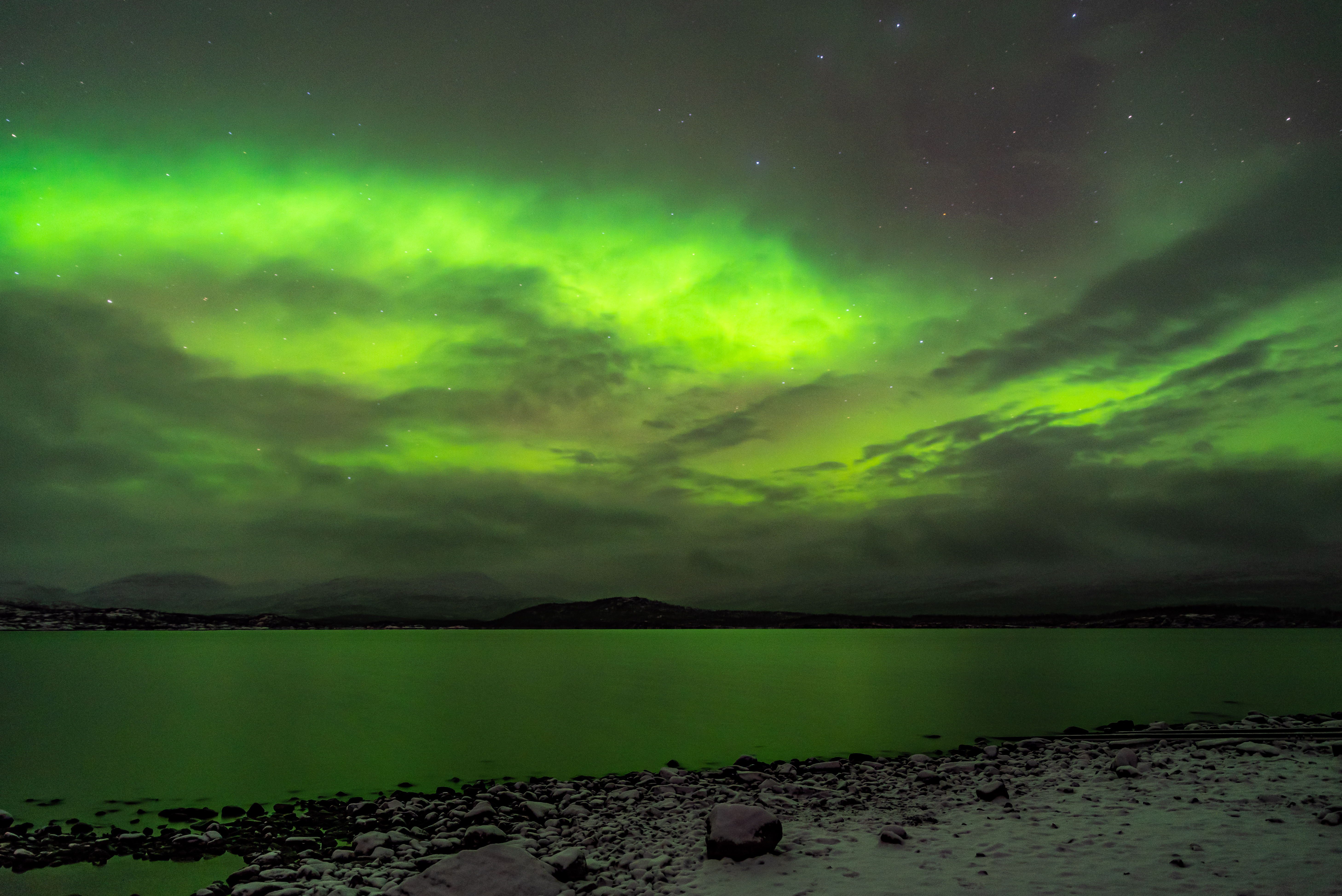 Himmelstänzer in der schwedischen Nacht