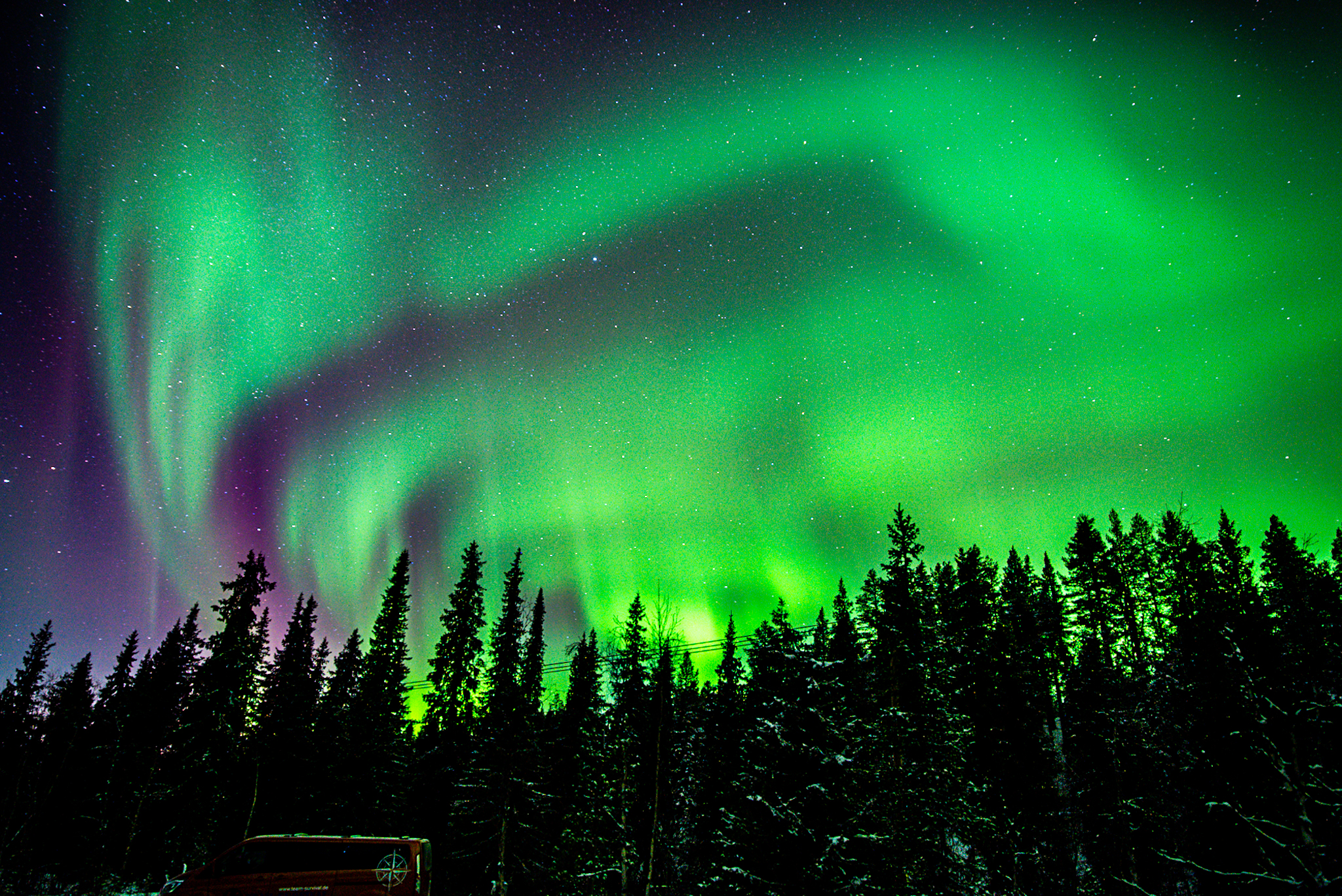 Nordlichtnächte nahe dem Polarkreis