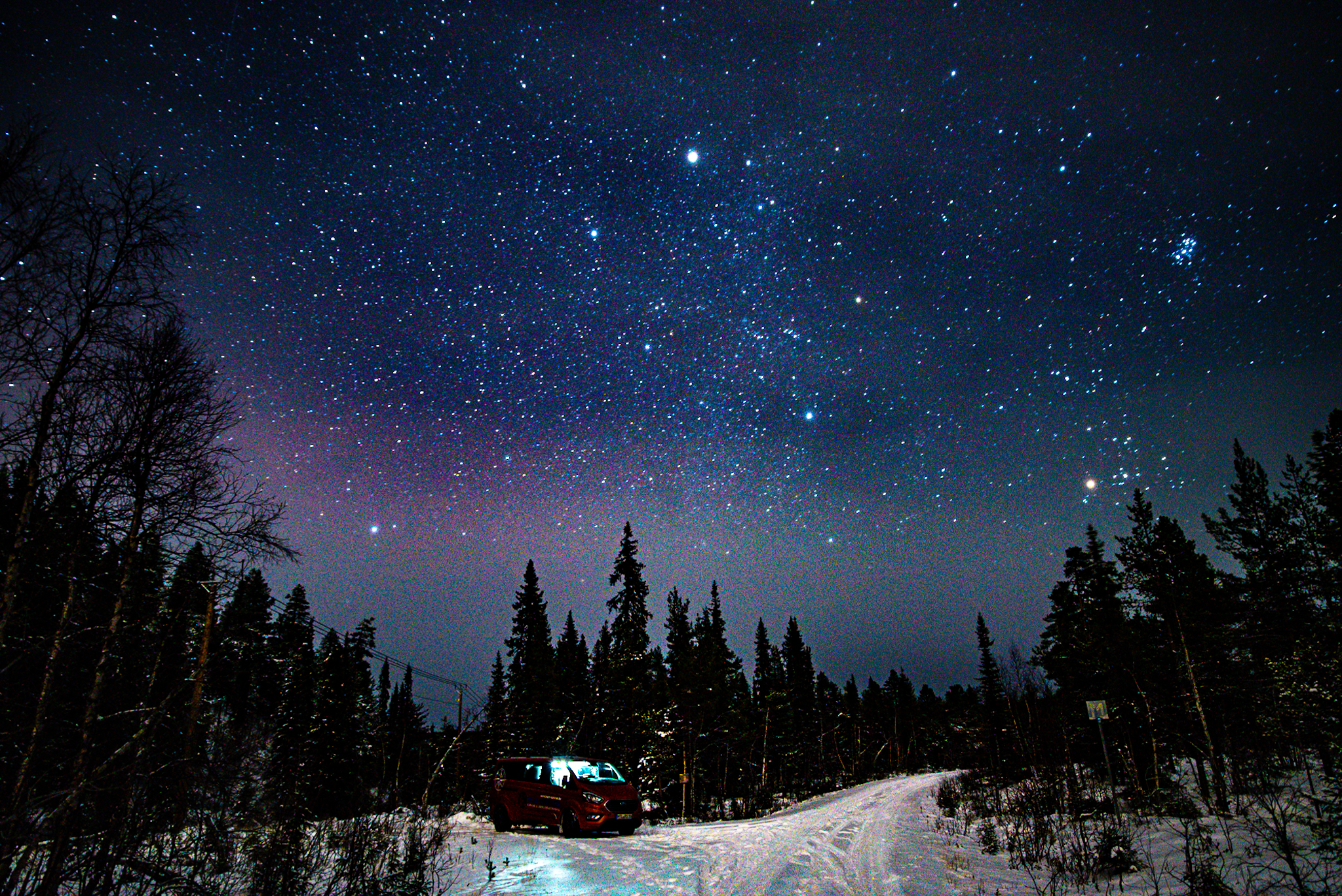 Winter Sternentraum in Schweden